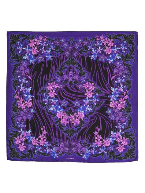 versace floral print scarf|Versace scarf price.